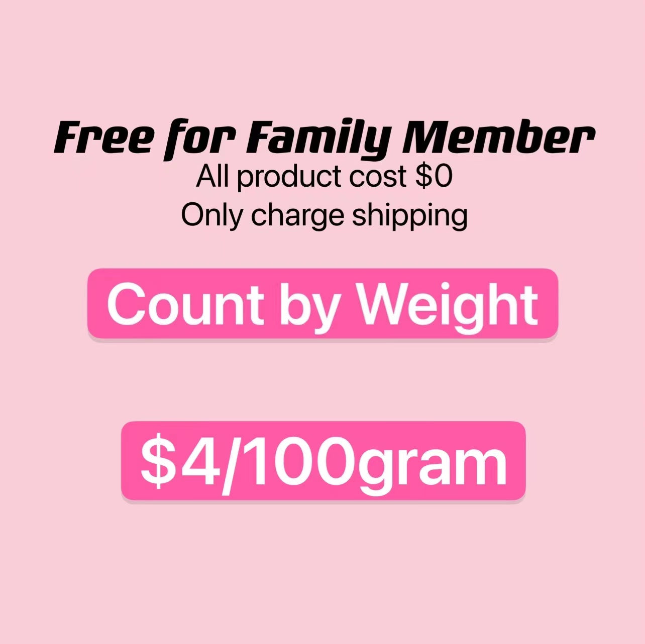 【$3/100gram】Count by weight, only charge shipping