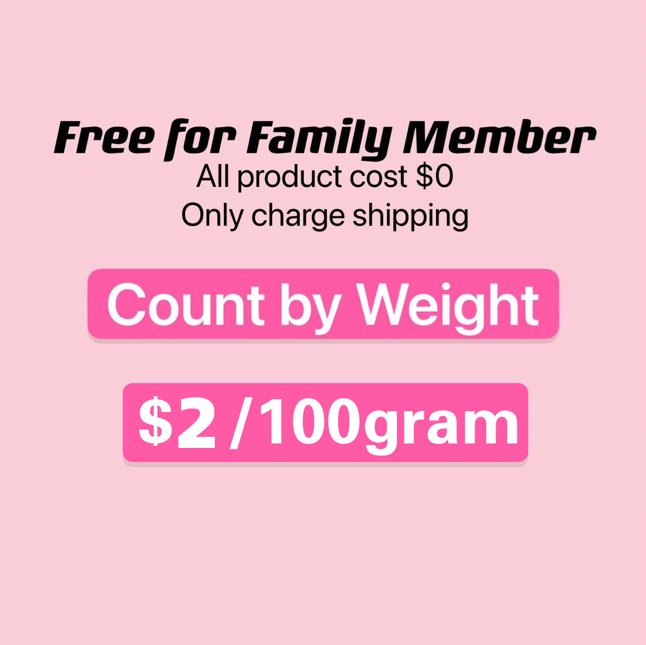 【$2/100gram】Count by weight, only charge shipping
